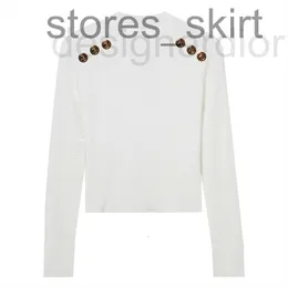 Women's Sweaters Designer Women's Sweaters designer British barman spring and summer women's double breasted decorative sweater FOFA