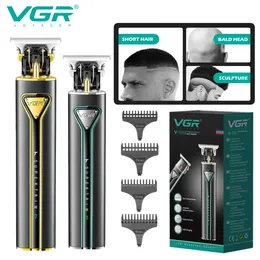 Hair Trimmer VGR T9 Mens Clipper Professional Metal Cutting Machine LED Display Electric Barber for Men V009 231115