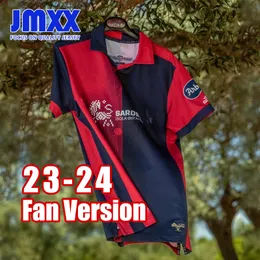 JMXX 23-24 Cagliari Futbol Formaları Evde Üçüncü Andrea Petagna Shomurodov Nandez Sulema Mens üniformaları Jersey Man Futbol Gömlek 2023 2024 Fan Versiyonu