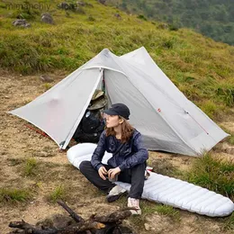 Tenten en schuilplaatsen 3F UL GEAR Lanshan 2 Pro tenten voor kamperen 20D Doub Silicon Ultralight buiten wandelen Camping draagbare tent Q231115