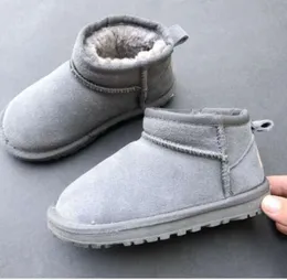 Uggsity 2024 novas botas crianças austrália bota de neve designer crianças sapatos inverno clássico ultra mini botton bebê meninos meninas tornozelo botas criança pele gh395