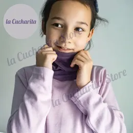 الأوشحة يلف 100 ٪ من Merino Wool Neck Gaiter Autumn Winter Girls Boys Thermal Associory Ski Threader Todder Tube Dicking Kids Clothing 231115