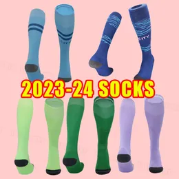 Barn barn Haaland Soccer Socks 23 24 De Bruyne Mans Cities 2023 2024 Fotbollskjorta uniformer Men kit Grealish Mahrez Foden Ferran Swim Wear