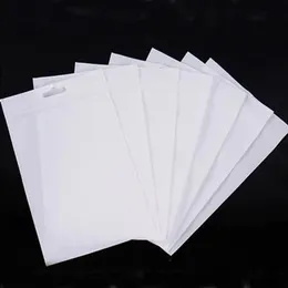 100pcs/ lot white clear zipperプラスチックパッケージバッグジッパー付きセルフシール透明なジップポリパッケージバッグハングホール11サイズwxltx