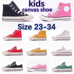 Toddlers Kids canvas Shoes Chucks 1970s Classic Sneakers Espadrille Children Baby Infants 70s Black White High Low flat Sneaker Platform trainers shoe