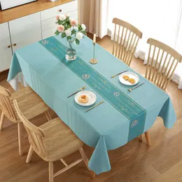 Tischdecke Tischdecke Wasserdicht und ölbeständigRectangularNordic Ins High-End Tea Table Cloth Art Dining TableCloth nappe rectangulaire AA230414