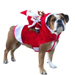 ملابس الكلاب عيد الميلاد حيوان أليف الكلب اللباس Up أزياء مضحك سانتا أزياء الكلاب الشتاء الدفء مريح المرح تشيهواهوا بوج يوركشاير زي 231114