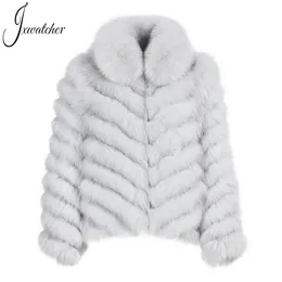 Женская двусторонняя куртка из искусственного меха Jxwatcher из натурального меха с шелковой подкладкой, женская зимняя теплая на заказ роскошная гладкая высококачественная женская куртка 231115