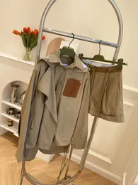 Schwarze Wollmäntel mit Muster im Gitterstil, Damen-Trenchcoat, Damen-Windbreaker-Designerjacken, zweireihiger karierter Mantel, bessere Qualität, modische Khaki-Mäntel