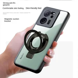 Projektant luksus dla Google Pixel 8 7 8A Pro Case Hard Transparent With Ring Stand Magnet Odporność ochronna tylna okładka dla Pixel8 8pro 7A Shell