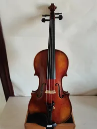 Master 4/4 Violin Solid Flamed Maple Back Spruce Top Complete Hand Made K2911