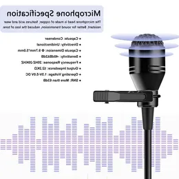 FreeShipping 30-50m 24G لافالييه ميكروفون مصغرة لاسلكية لجهاز iPhone Android Camera Mac لتسجيل Microphone Microphone على YouTube