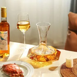 Vidros de vinho decanter geométrico casa internet celebridade luz luxo estilo europeu pote separador vidro sem chumbo conjunto 231114