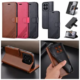 Sheep PU Leather Wallet Cases For Xiaomi 14 Pro 13 Ultra Lite 13T Redmi Note 13 5G Huawei Mate 60 Honor 90 X50 X50i Shockproof Card Slot Holder Magnetic Flip Cover Pouch