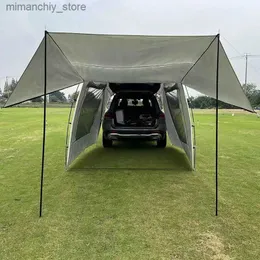 Tende e ripari Tenda da 5-6 persone per bagagliaio di un'auto Tenda da sole antipioggia Tenda posteriore Simp Camper per tour senza guida Barbecue Tenda da campeggio per escursionismo Q231115