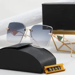 Versiones de metal Gafas de sol de diseñador para mujeres y hombres Modelo de moda especial UV 400 Protección Carta de pierna Doble marco de viga al aire libre