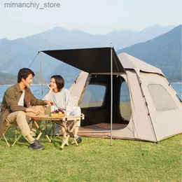 Tält och skyddsrum utomhus camping tält snabb automatisk öppning vattentät solsköld byggfri picknick skydd velarium gardin strand stora utrymme q231117