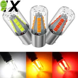 Nuovo 1 pz P21/5 W Led 1157 Alta Luminosità Auto Luce BAY15D 1156 P21W BA15S Lampadina 3030 SMD Auto Reverse indicatori di direzione Lampada Freno Bianco DRL12V