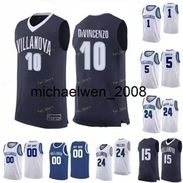 Mich28 Villanova Wildcats College Basketball Jersey 30 Daniel Akin 35 Matt Kennedy 4 Chris Arcidiacono 4 Eric Paschall Women Youthカスタムステッチ