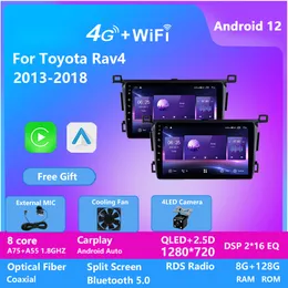 9-дюймовые 8 ядер Android Car Radio Video Multimedia Player Audio Sterio GPS Navigation для RAV4 2013-2018 Головой блок 128G