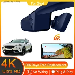 Cupra Formentor 2022 2021 For Lear and Rear 4K Dash Cam for Car Camera Recorder Dashcam wifi car DVR録音デバイスQ231115用のカーDVRS