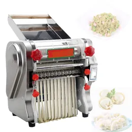 Elektrisk nudelpressmaskin degrulle rostfritt stål skrivbord pasta klimpstillverkare kommersiell knådning nudelmaskin