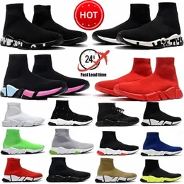 Tasarımcı Sıradan Ayakkabı Speedy 1.0 Speed ​​2.0 Çorap Çorap Kadın Erkek Kadın Lüks Platform Yürüyüş Trainer Trainer Runners Spor Sakuçları Boot4pxm#