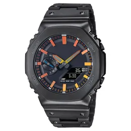 Orologio sportivo digitale al quarzo unisex GM-B2100 Quadrante in lega LED Funzione completa Ora mondiale Acciaio resistente all'acqua Str