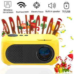 M24 mini projetor portátil de 1400 lúmens para smartphone com hdmi, usb e cartão tf projetor de cinema em casa para presente infantil