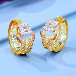 أقراط DANGE SISCATHY 2023 FASHING TRENDY DUBAI Style COOL ALT COLLE CHIPIC ZIRCONIA Jewelry for Women Party Anniversary Daily