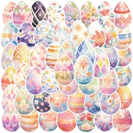 50Pcs Easter Egg Stickers Non-Random Waterproof Vinyl Sticker Laptop Skateboard Motor Water Bottle Snowboard Notebook Wall Car Decals Kids Gifts