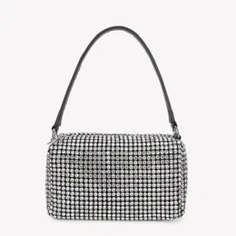 HOBO HOBO HOBO HANDBAG Diamond Bag 2023 Sommar Ny lyx Kvinnokedja Messenger Bag Full Diamond Små Square Bag