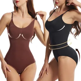 Kadın şekillendiricileri Kadın Kesintisiz Shapewear Bodysuit Karın Kontrol Bulifter Vücut Şakacı Görünmez İnce Strap Thang İç çamaşırı Bodys Para Mujer