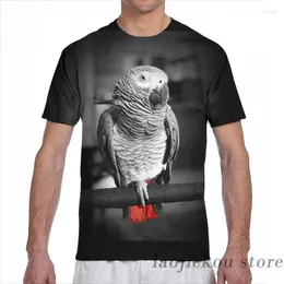 Damen-T-Shirts African Grey Parrot Pograph Men T-Shirt Women All Over Print Fashion Girl Shirt Boy Tops T-Shirts Kurzarm-T-Shirts