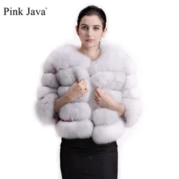 Pele feminina falso rosa java 1801 casaco de pele real feminino inverno jaqueta grossa curto atacado manga genuína 231115