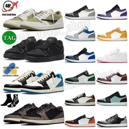 Outdoors 1S Jumpman 1 Lows Buty koszykówki męskie golf oliwka czarna fantom czarny palca concord dym szary unc mokhame damskie trampki upadki 1S Trenery Dhgate Rozmiar 36-47