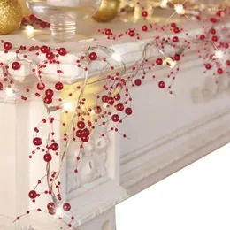 Guirlande lumineuse en forme de branche de perles, 1/2m, décoration de fête de mariage, de noël, cadeaux de vacances, lampe en perles