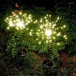 90/120/150 Luci solari a LED per esterni 2 modalità Decorazione di nozze Luce decorativa Illuminazione di fuochi d'artificio impermeabili