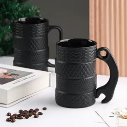 Kubki 500 ml Creative Cup duża pojemność nowatorska nowość w kształcie opony biuro biuro do domu śniadanie 231115