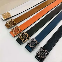 Luojia – ceinture à boucle lisse, simple, mode, atmosphère, loisirs, pour hommes et femmes, nouvelle collection 2022