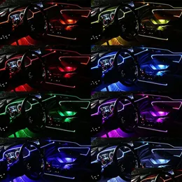 HID Xenon Kits Car Interior Neon RGB LEDストリップライト4 5 6 in 1 Bluetoothアプリコントロール装飾周囲のダッシュボードランプ2DH0TM