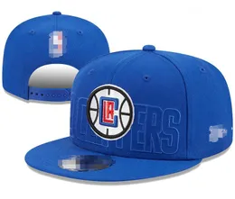Los Angeles''Clippers''ball Caps 2023-24 للجنسين للأزياء القطن البيسبول Snapback Men Women Sun Hat Embroidery Spring Summer Cap Wholesale A3