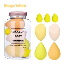 7st Makeup Swonges Egg Blender Cosmetics Powder Puff Foundation Loose Blush Mini Puffs Make Up Sponge Beauty Tools Tillbehör