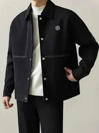 Mensjackor Golf Wear Autumn Short Lapel Jacket Trendy Highend Casual Jac Clotheset Korea K 231114