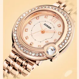 Relógios femininos suíça binger marca de luxo japão miyota quartzo retro feminino relógios diamante aço inoxidável à prova dwaterproof água senhoras relógios b525 231115