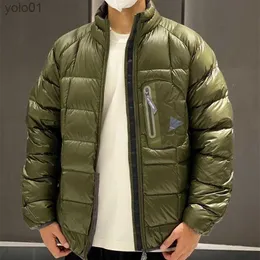 Męskie puch Parkas Winter Hot and Wande Men's Down Jackets japońskie miejskie na zewnątrz funkcjonalne Ultra Light High Collar swobodne damskie kaczki ciepły płaszcz 231115