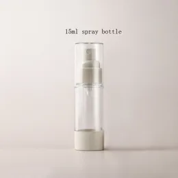 Bottiglia da viaggio sottovuoto superiore per cosmetici Vuota Pompa per crema per lozione airless Contenitore in plastica Dispenser spray per viaggi 15ml 30ml 50ml Bottiglie di imballaggio