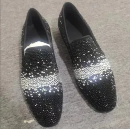 أعلى أحذية أوكسفورد للمصمم رجال أسود كريستال أحذية رسمية لافاة الرجال براءات اختراع أحذية جلدية كعب مع فستان حفل زفاف بلوري حجم الحذاء 39-47