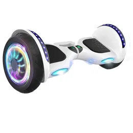 Diğer Spor Malzemeleri 7 inç 10 Şişirilebilir Büyük Tekerlek Elektrik Dengesi Scooter Yetişkin Selfansing Luminous Moda Tasarımı Kentsel 231114