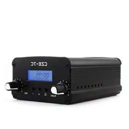 Gratis frakt 76-108MHZ CZE-7C 1W 7W trådlös FM-sändare Radio PLL Stereo LCD för campusradio FNTDS